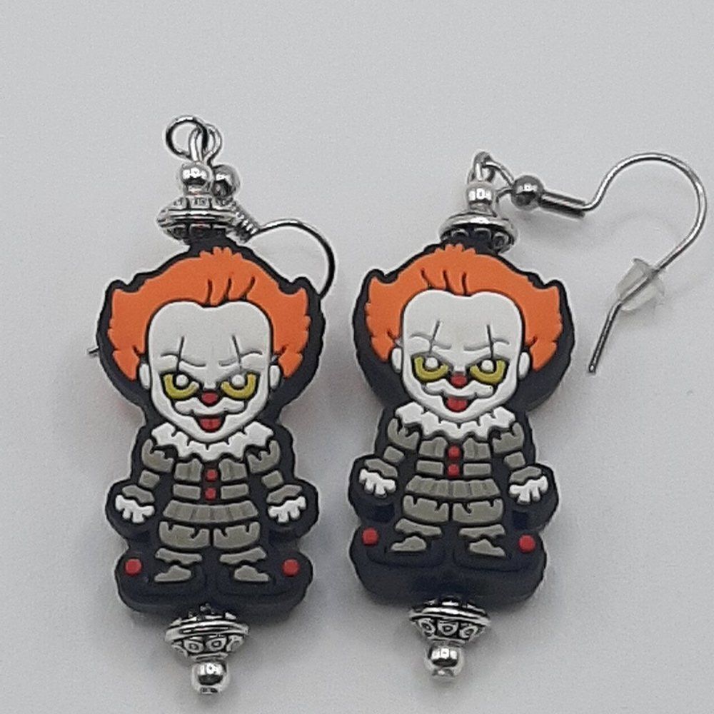 It Clown Silicone Halloween Earrings